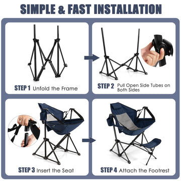 Tangkula breathable PVC fabric seat stays cool and comfortable.