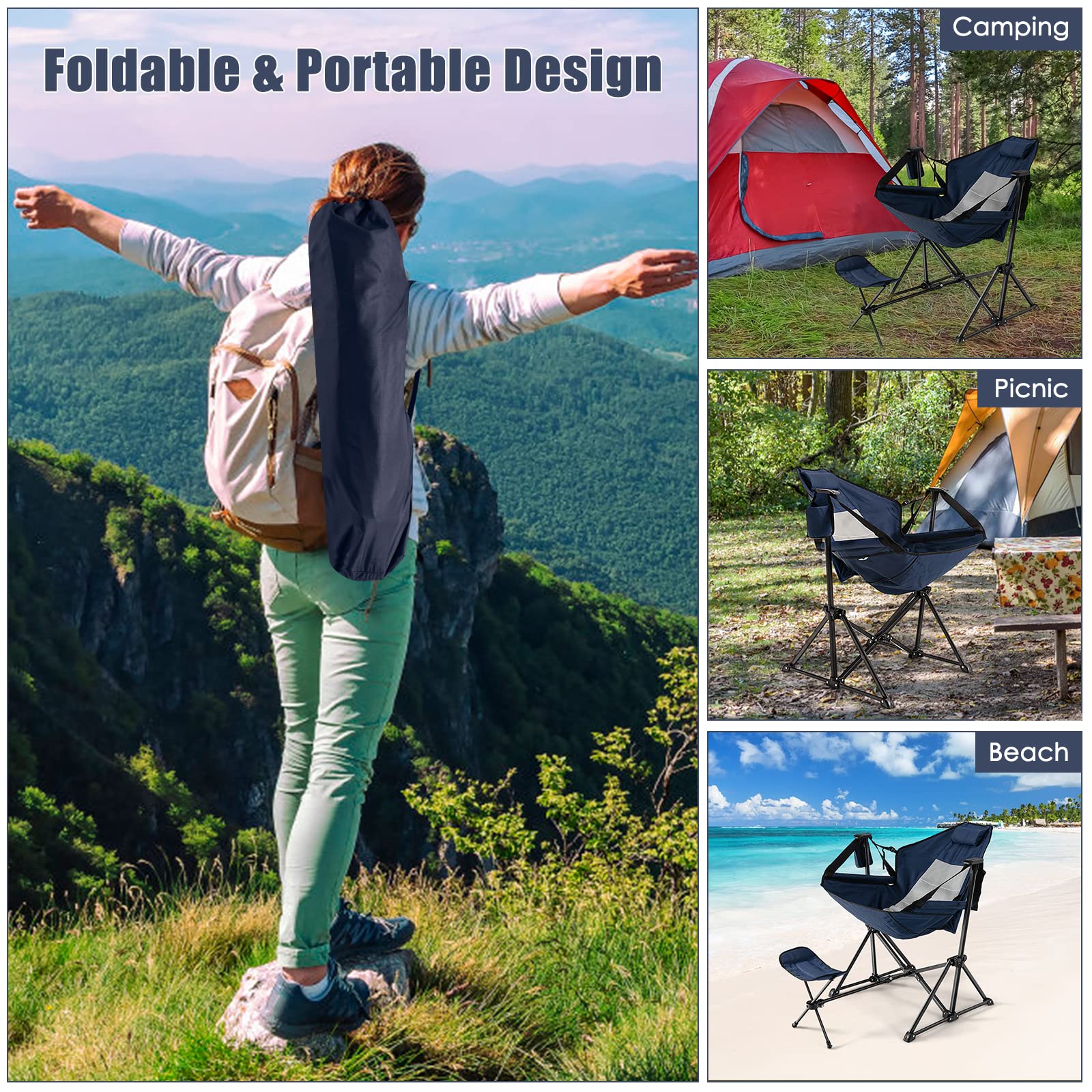 Tangkula quick fold and easy setup for travel.