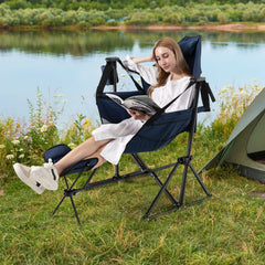 Tangkula hammock chair footrest detachable design offers extended comfort.