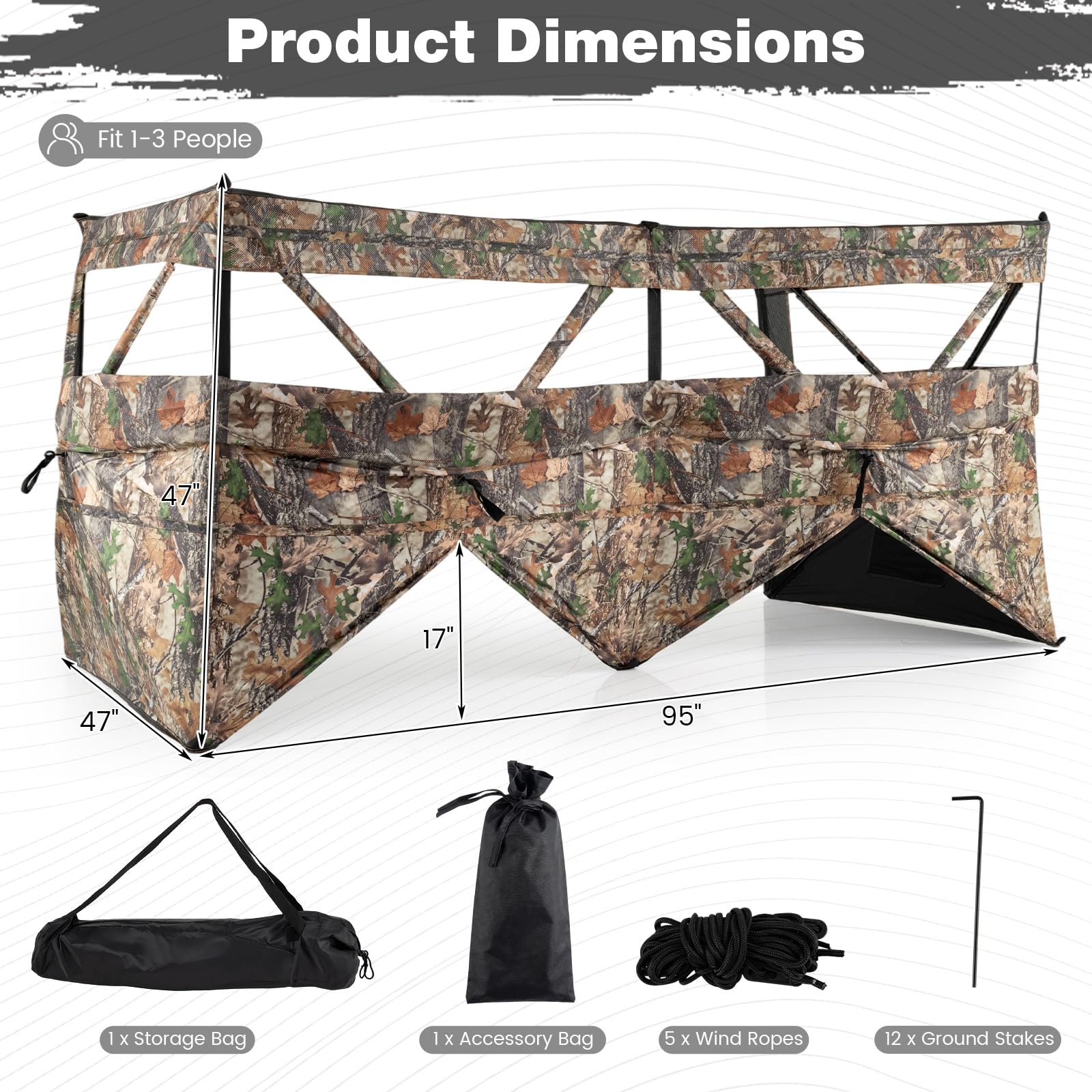 Tangkula Oxford fabric shelter showing durable exterior material