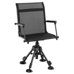 Tangkula hunting chair with 360-degree swivel for quiet, precise repositioning.