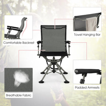 Tangkula rust-resistant aluminum legs ensure long-term durability outdoors.