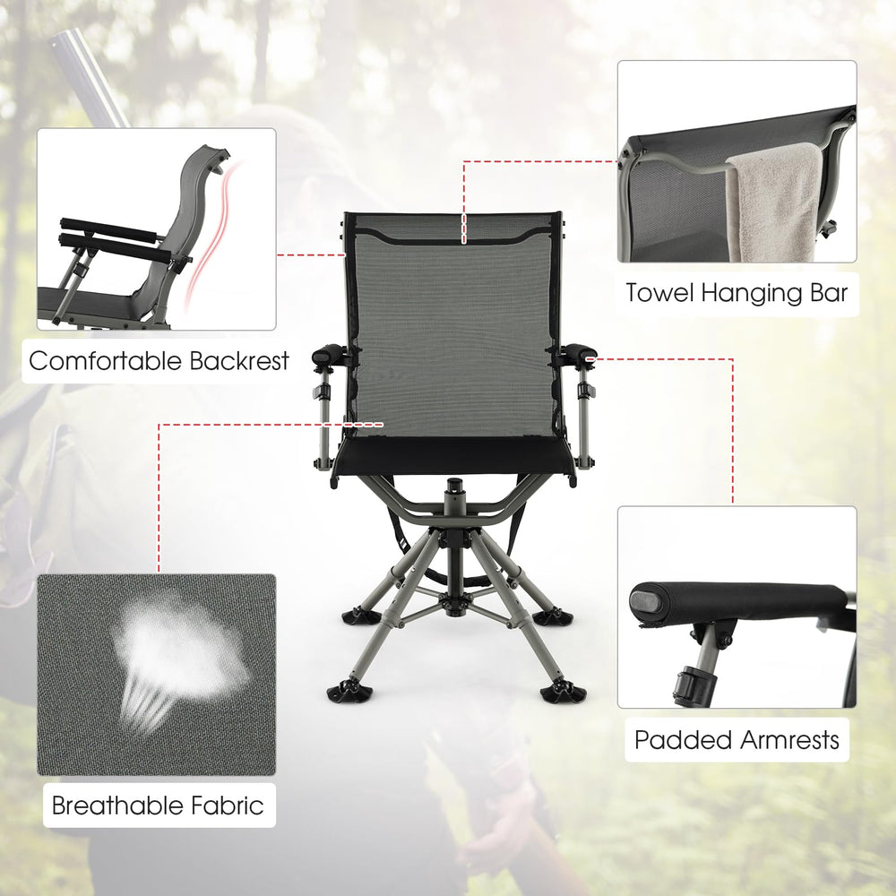 Tangkula rust-resistant aluminum legs ensure long-term durability outdoors.
