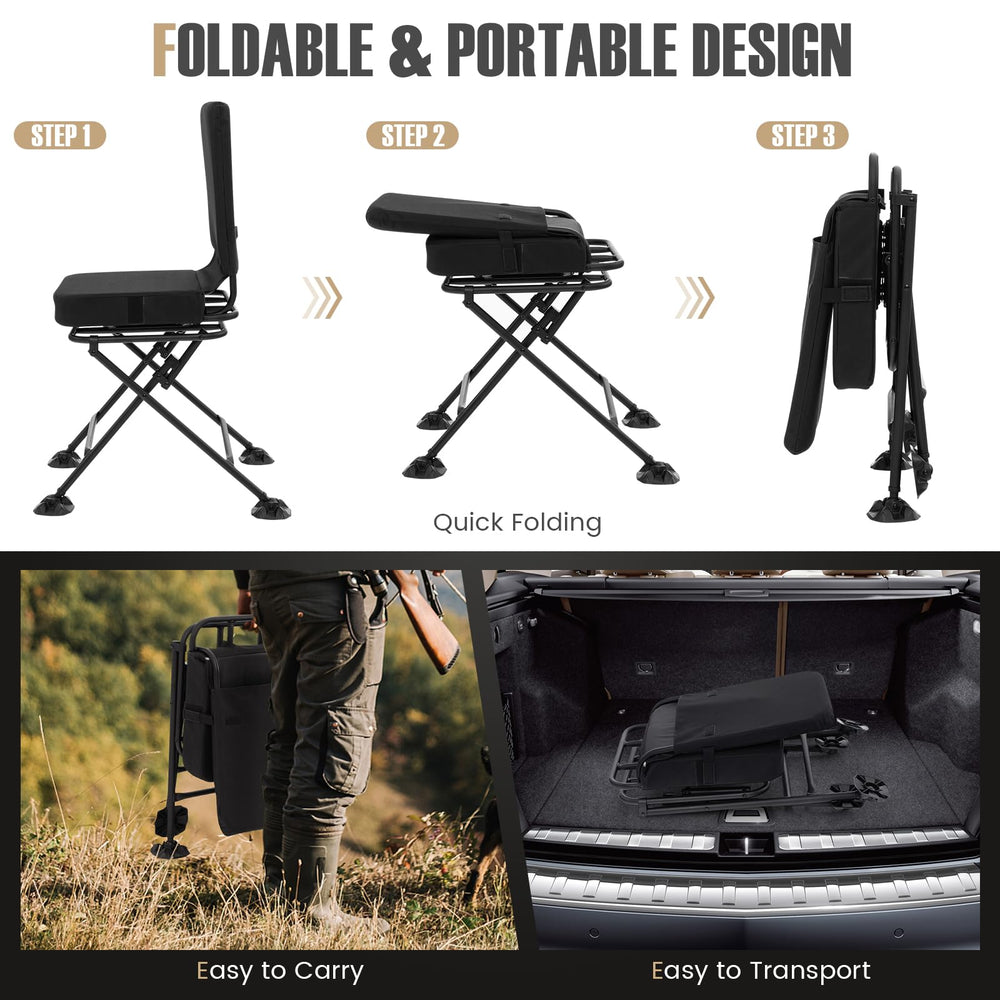 Tangkula folds to a compact size for easy transport.