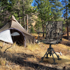 Tangkula Hunting Chair folds for easy transport and quick field setup.