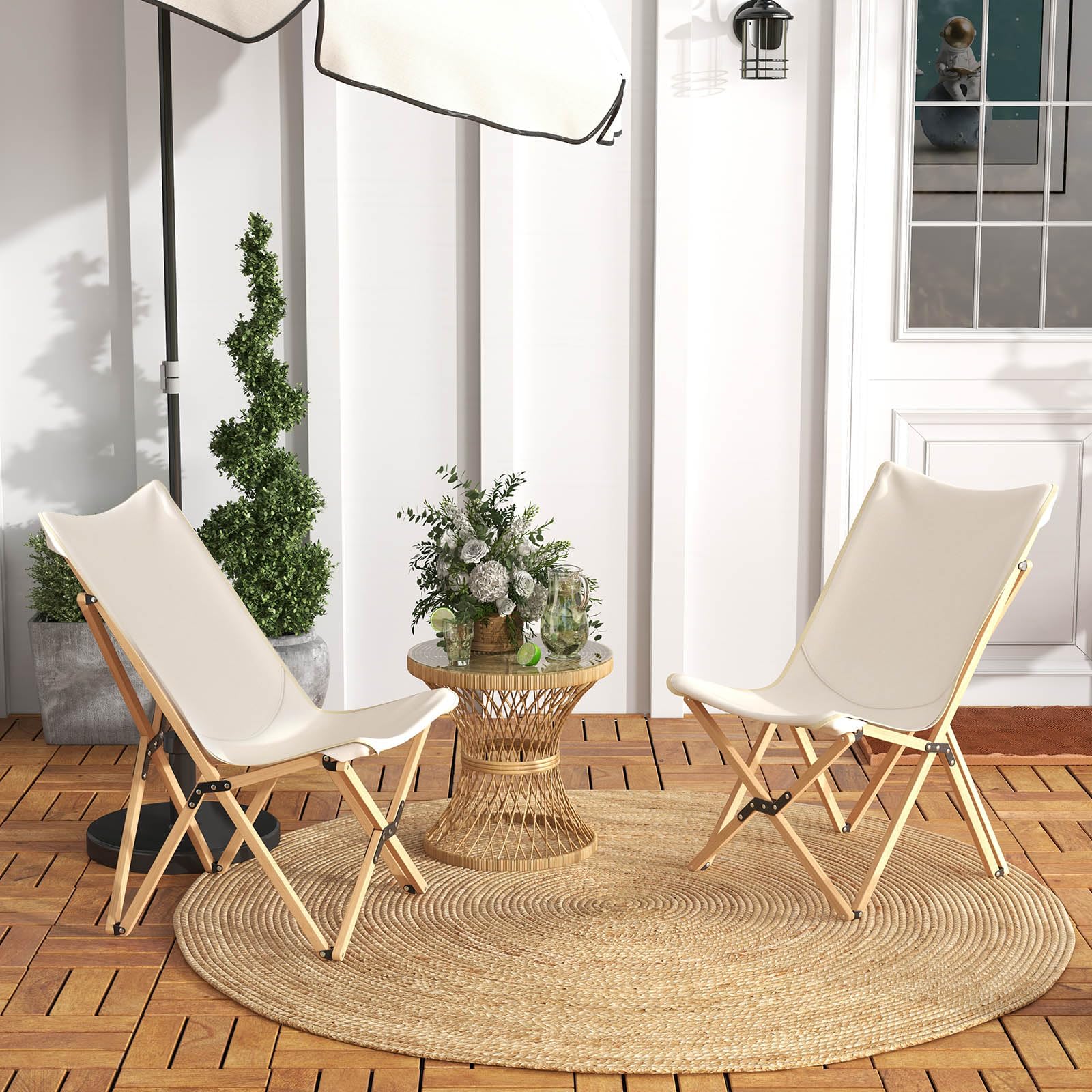 Tangkula outdoor-use chair ideal for camping, beach outings, or fishing trips.