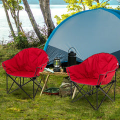 Tangkula oversized camping chair padded seat provides all-day comfort on outdoor adventures.