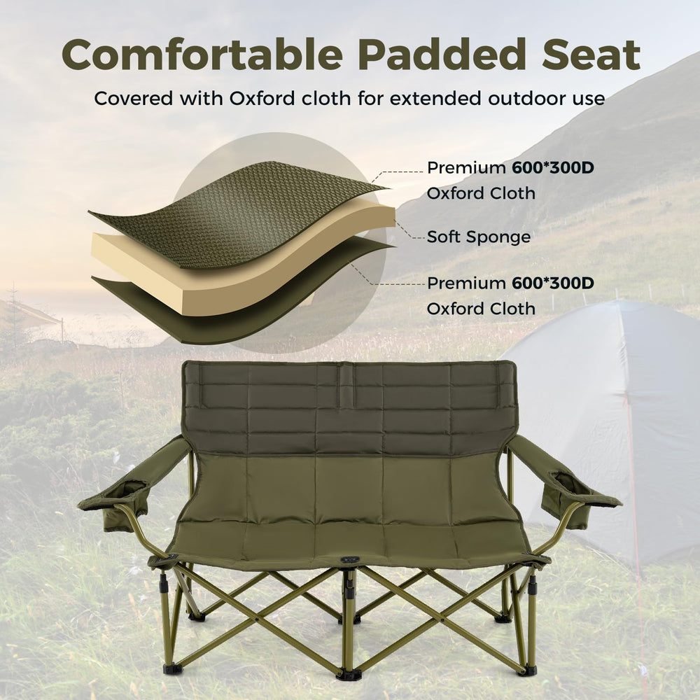 Tangkula reinforced metal frame provides strong support up to 600 pounds