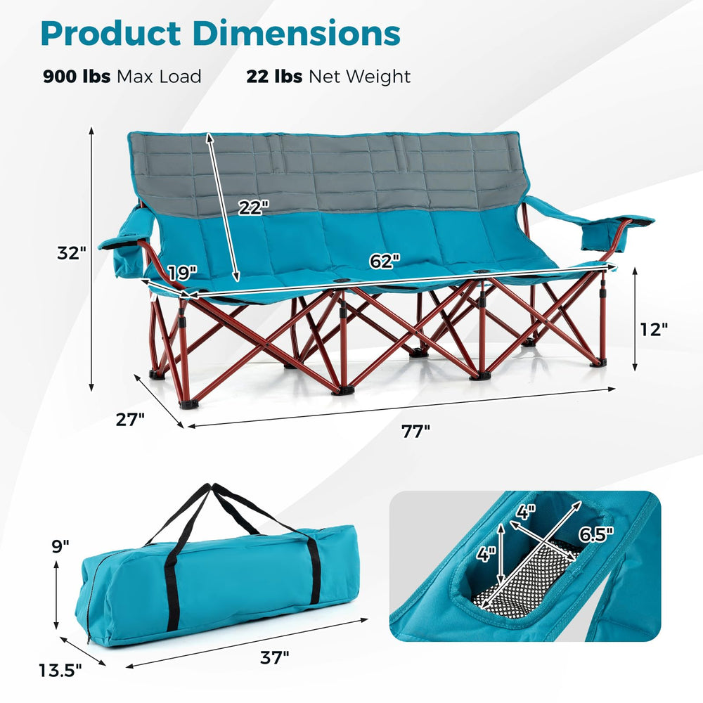 Tangkula reinforced metal frame provides sturdy support up to 900 lbs