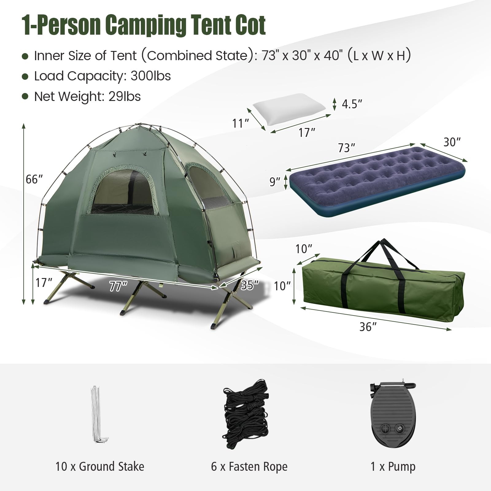 Tangkula sleeping bag ready for cool nights outdoors