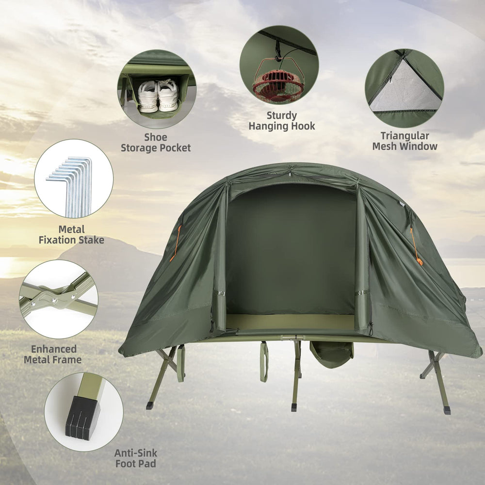 Tangkula sturdy iron-frame supports up to 330 lbs for solid stability.