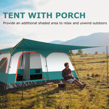 Tangkula two-room design offers privacy or open space for camping