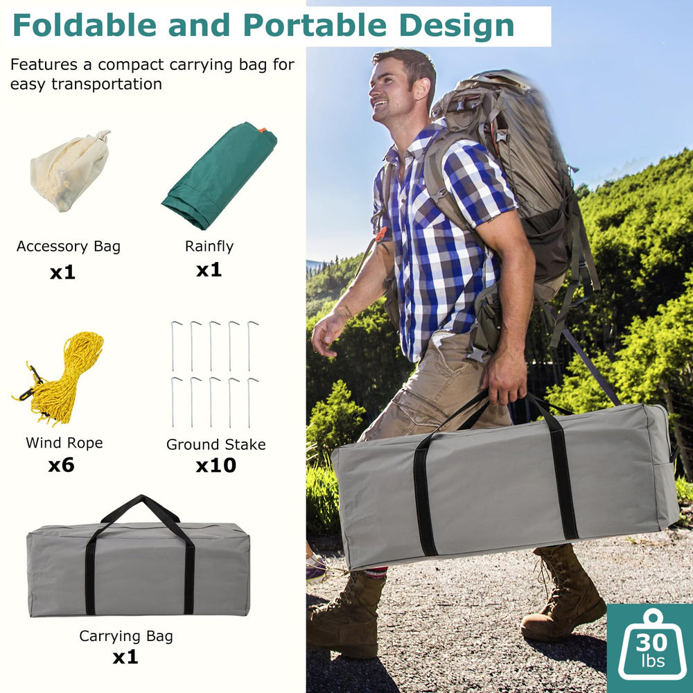 Tangkula waterproof floor keeps interior dry on damp ground