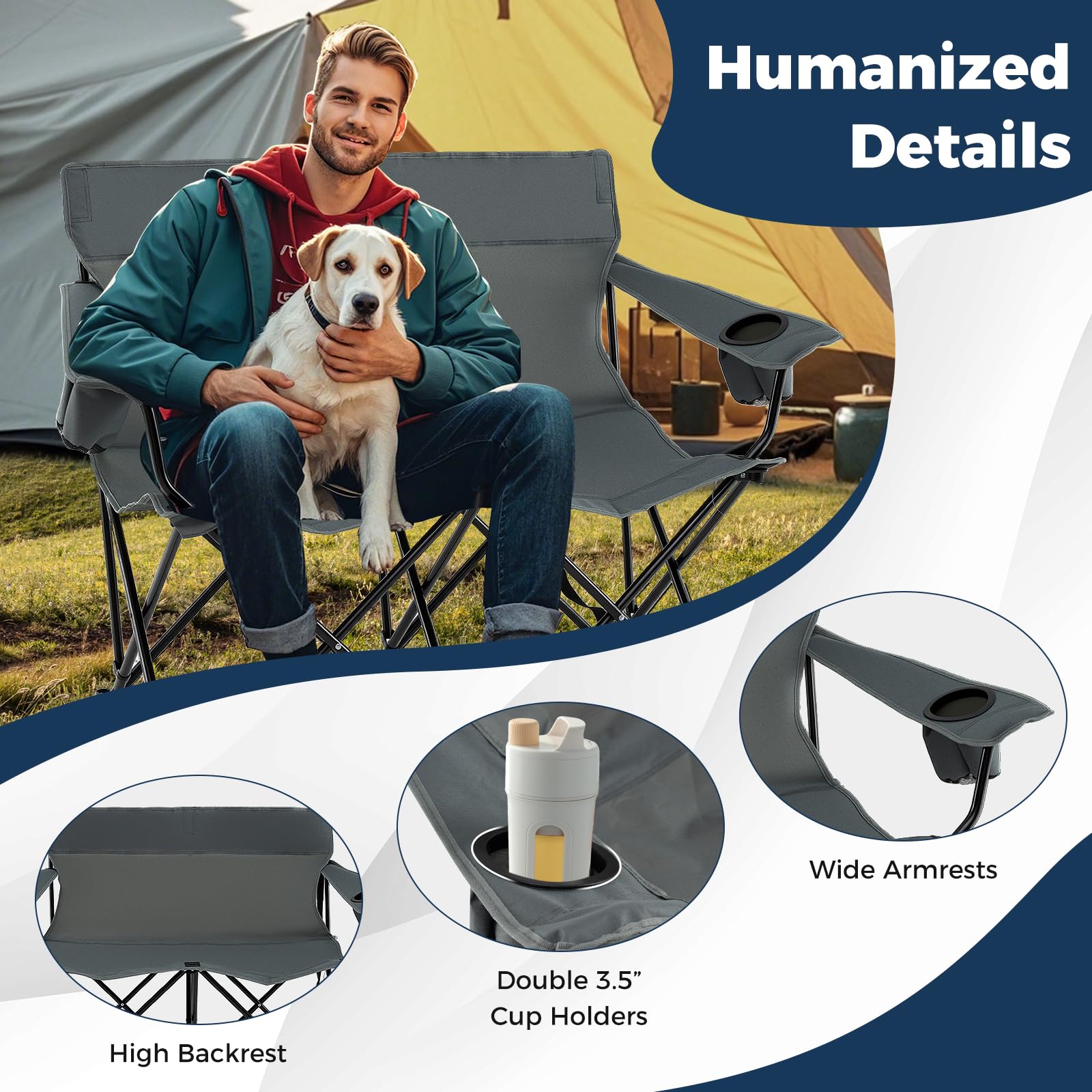 Tangkula 660 lb weight capacity supports heavy outdoor use