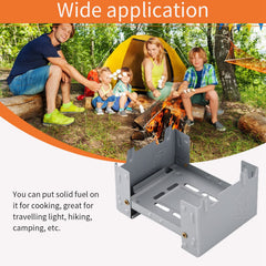Tangxi Camp Fire Tablets Pocket Stove folding design enables compact portability