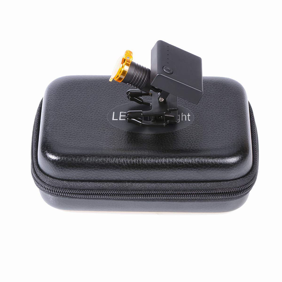Tankredrug headlamp with optical filter reduces glare for clearer viewing.