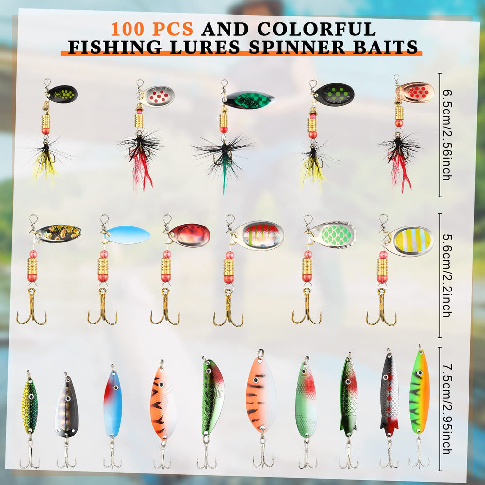 Tanlade metal spoon baits in varied colors for quick strikes