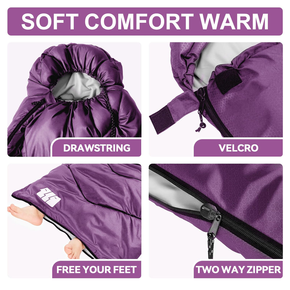 Tanstrider sleeping bag compression sack for easy packing