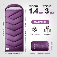 Tanstrider sleeping bag interior view with head and neck coverage