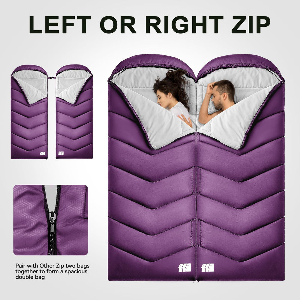 Tanstrider sleeping bag zipper guard detail and two-way zipper