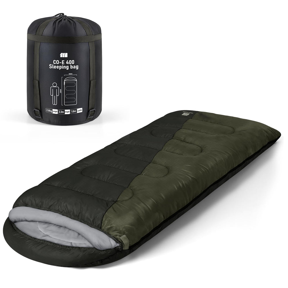 TANSTRIDER sleeping bag well-designed to keep warm for cold-weather camping and travel.