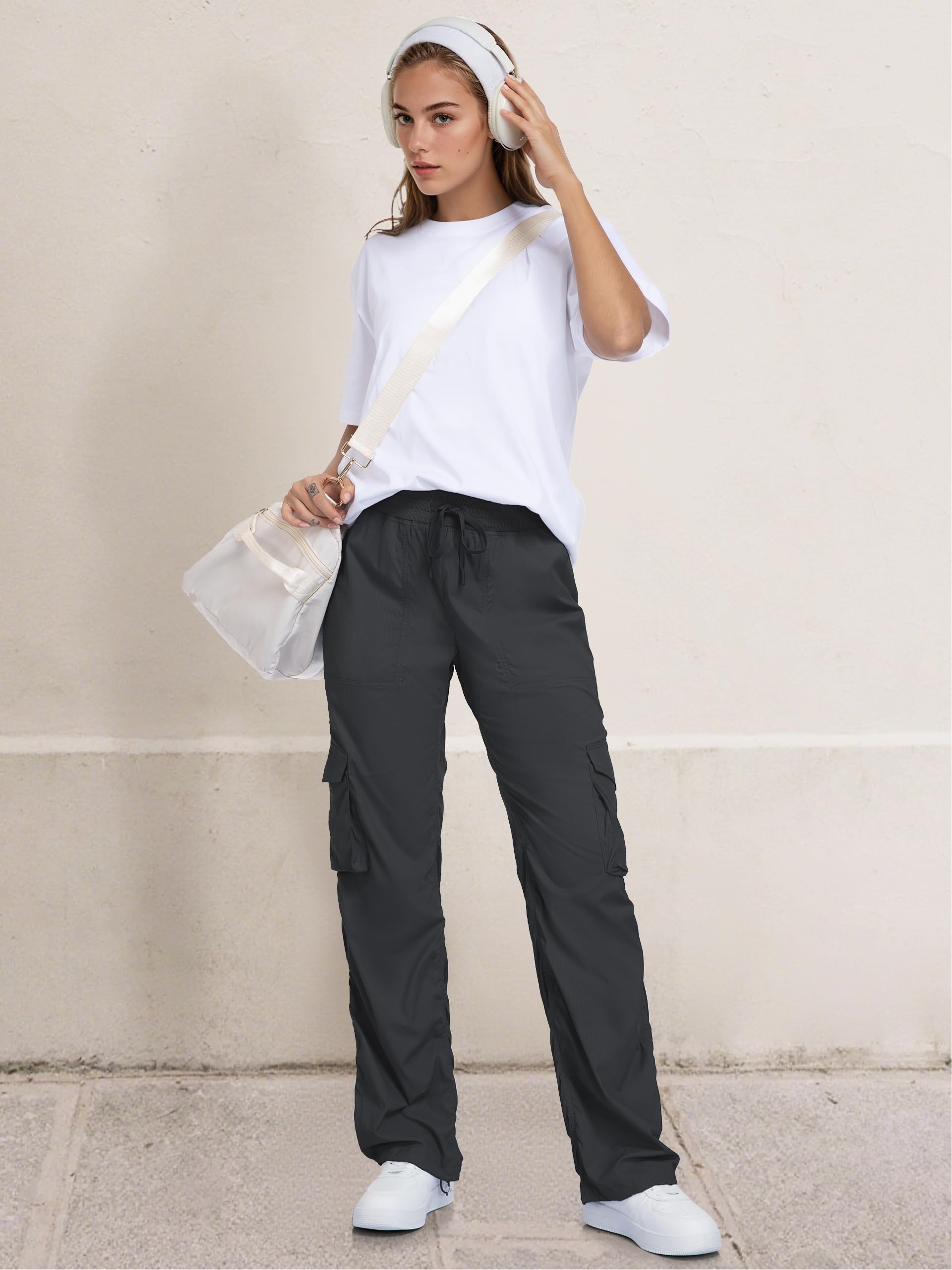 Tapata tall women's 34in seam pants relaxed-fit silhouette suitable for travel and workouts.