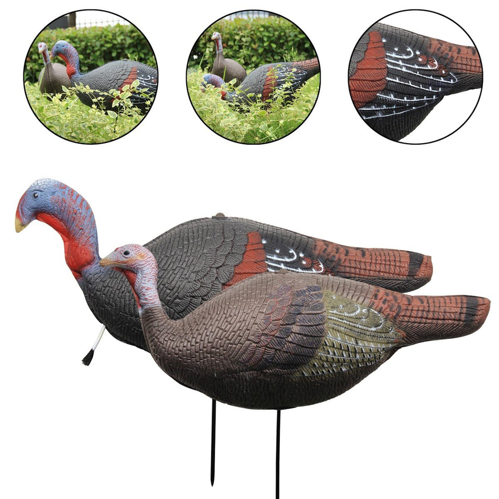 TargetEvo turkey decoys are lightweight and pack into a mesh bag for transport.