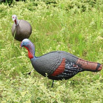 TargetEvo turkey decoys feature realistic feather patterns for convincing visuals.