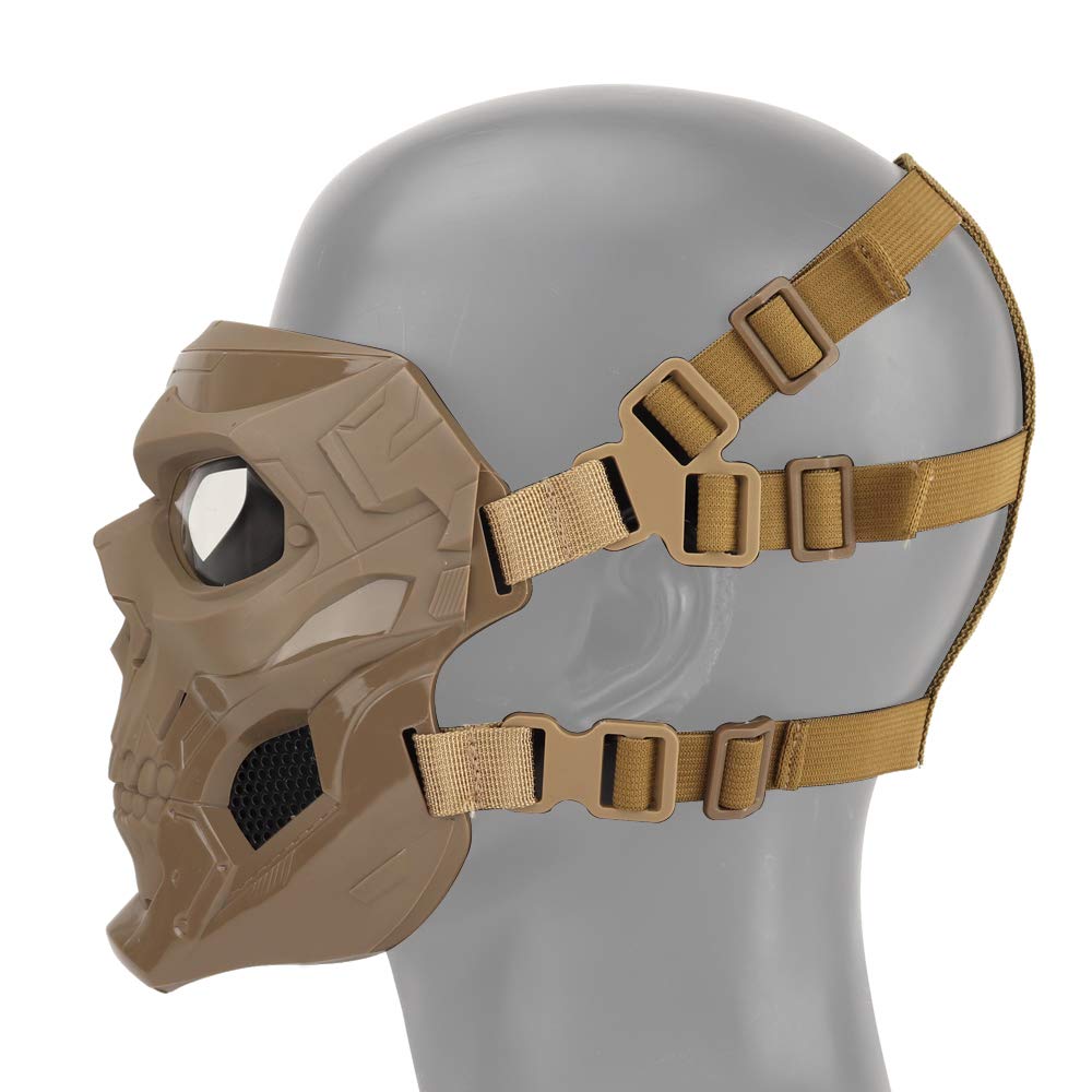 Tarnnetz skull full-face mask polyamide emphasizes durability and abrasion resistance