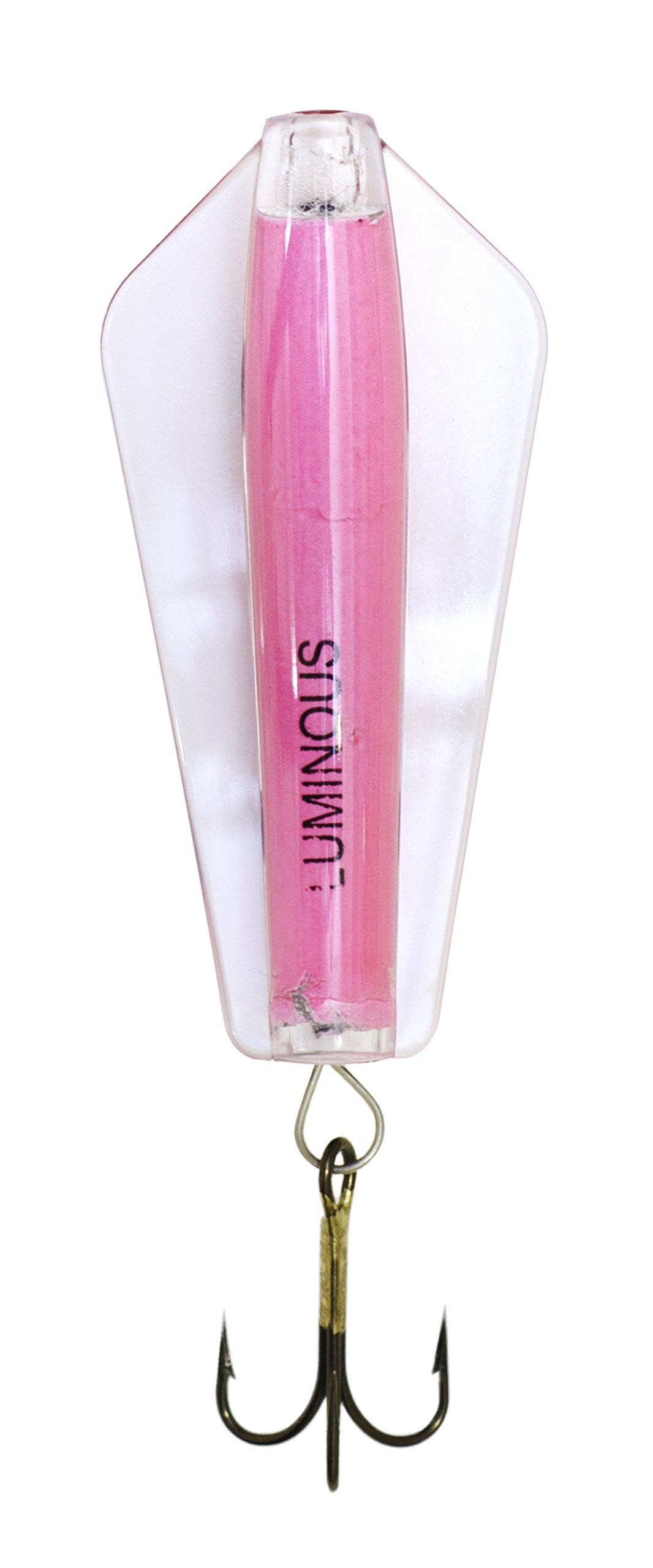 Tasmanian Devil 7g lure in luminous pink for versatile depth control and deeper reach.