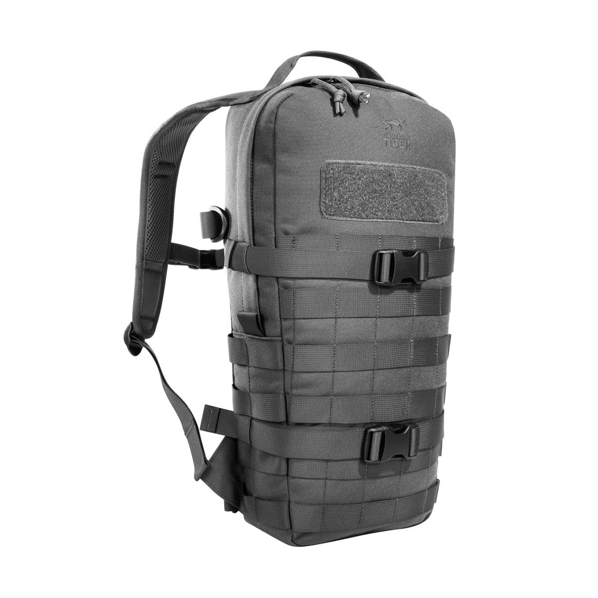 Tasmanian Tiger Essential Pack MKII front view with MOLLE system for versatile gear setup.