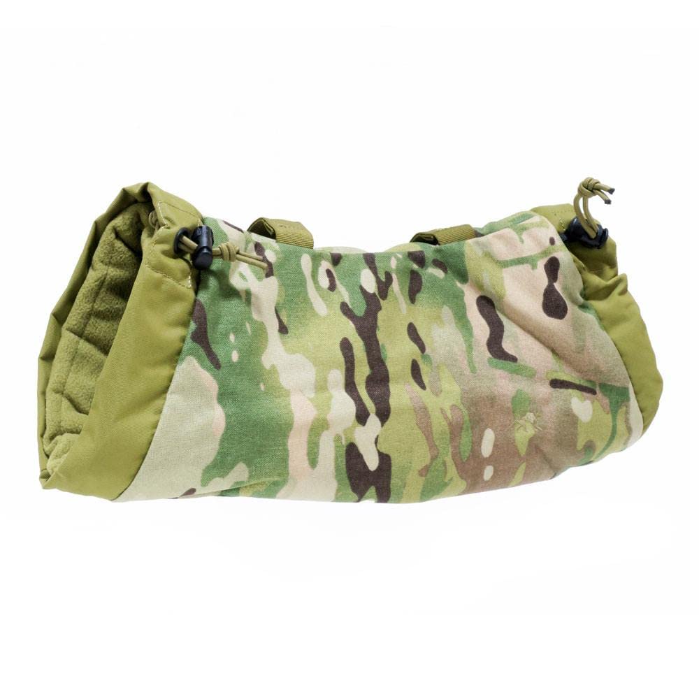 Tasmanian Tiger Tac Muff mounted on MOLLE for quick cold-weather access