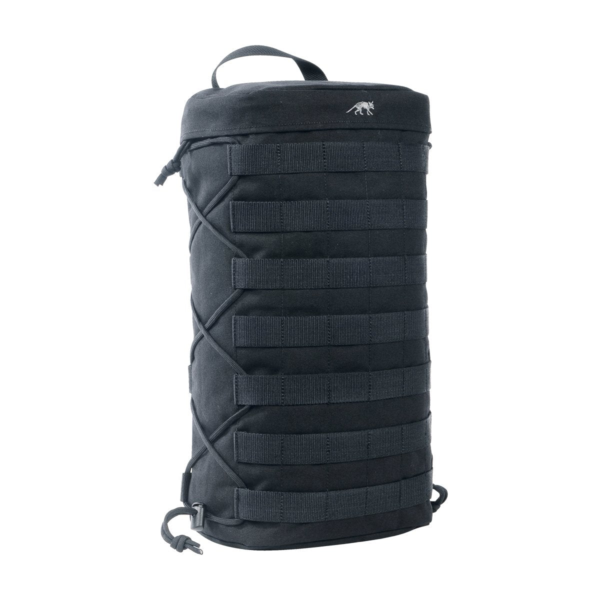 Tasmanian Tiger Tac Pouch 9 SP Black side view shows compact exterior storage and quick access.
