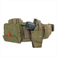 Tasmanian Tiger Warrior Belt LC olive small MOLLE laser-cut detail for modular gear