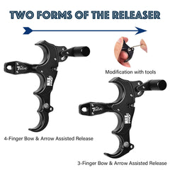 Tatoc thumb release is compact and nearly silent for discreet hunting.