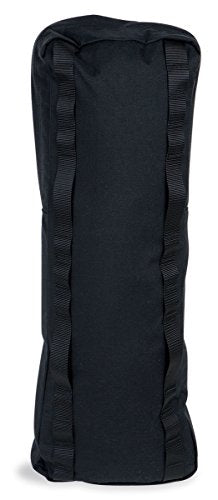 Tatonka expandable side pocket in black adds quick access storage during trips.