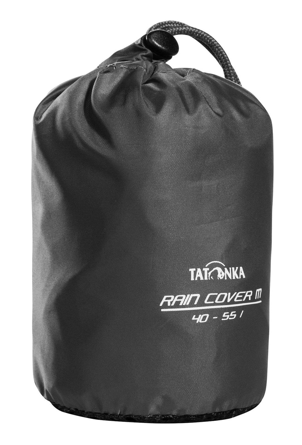 Tatonka rain cover folded inside the pack bag for easy storage.