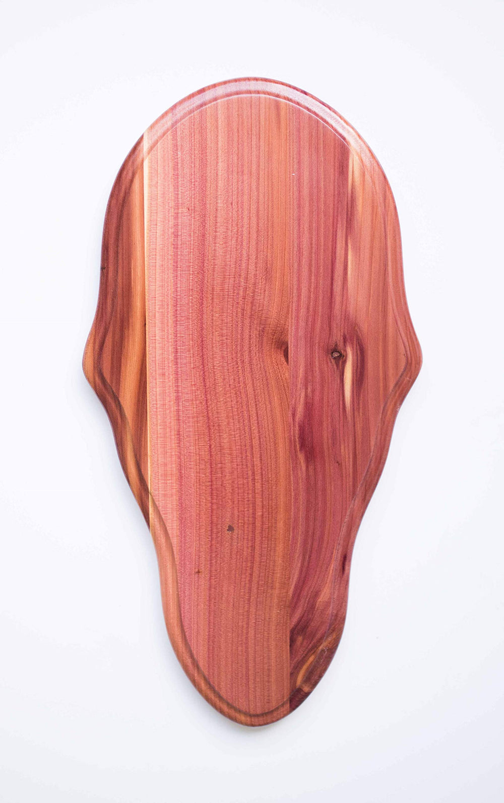 Taxidermists Woodshop Cedar face plate for European deer mount, enhances display with natural finish
