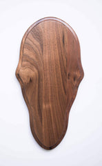 Taxidermists Woodshop walnut classic deer face plate for european mounts, durable display ready for hanging