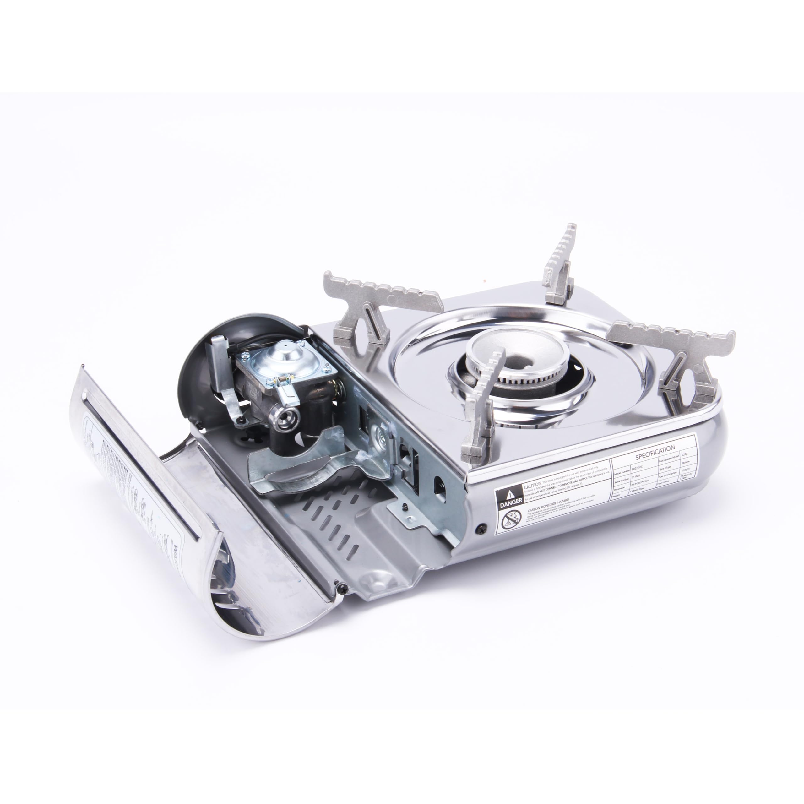 Carrying case detail for TAYAMA BDZ-155C protects stove during transport.
