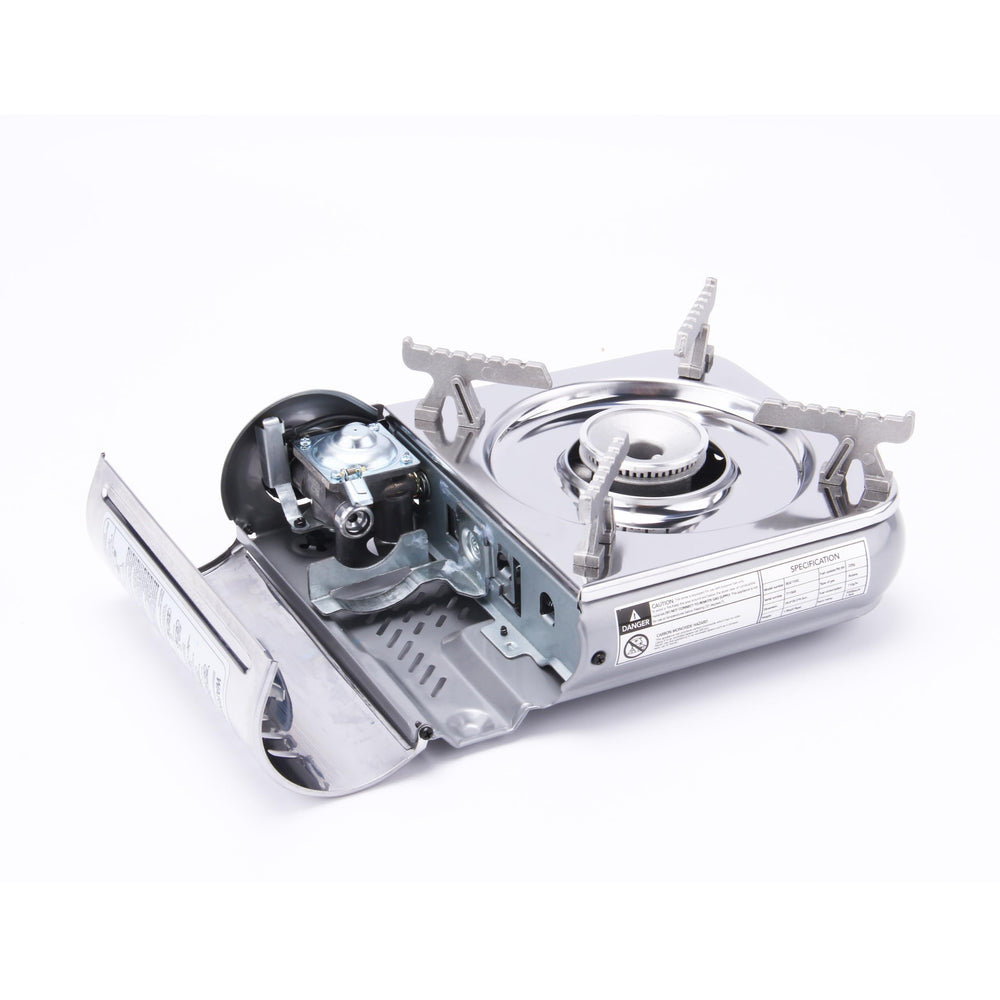 Carrying case detail for TAYAMA BDZ-155C protects stove during transport.