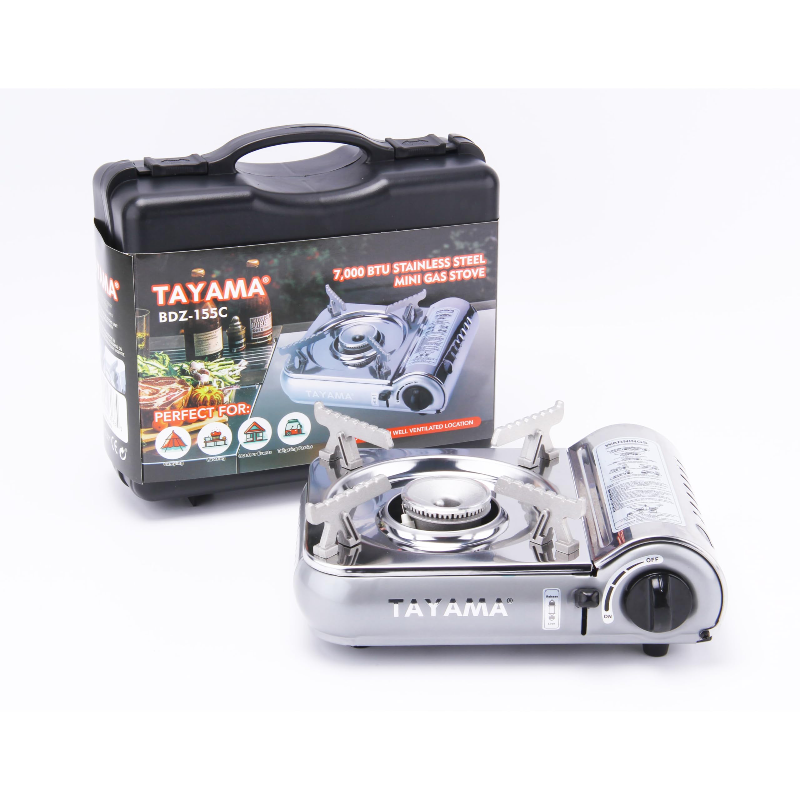 TAYAMA BDZ-155C emergency kit-ready for quick outdoor meals.