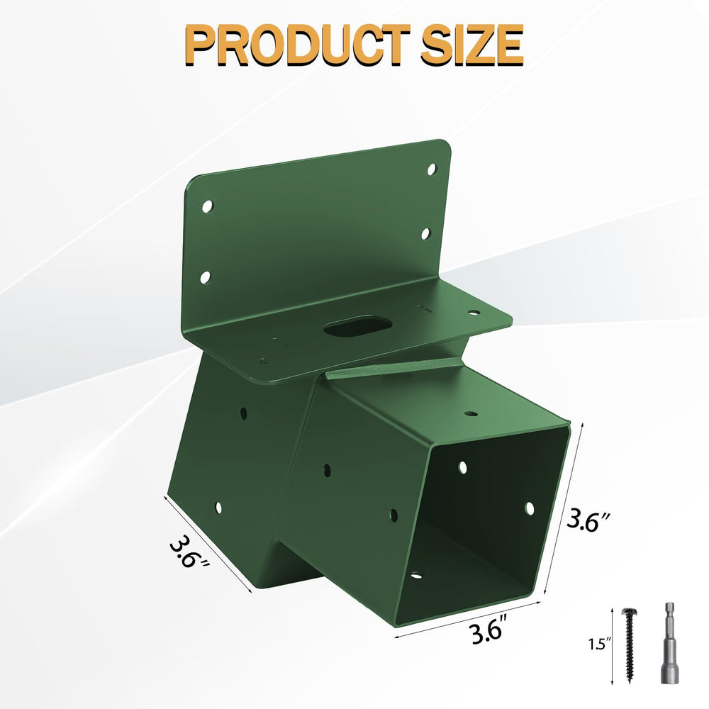 TAYORY 4x4 deer stand brackets mounted securely on timber.
