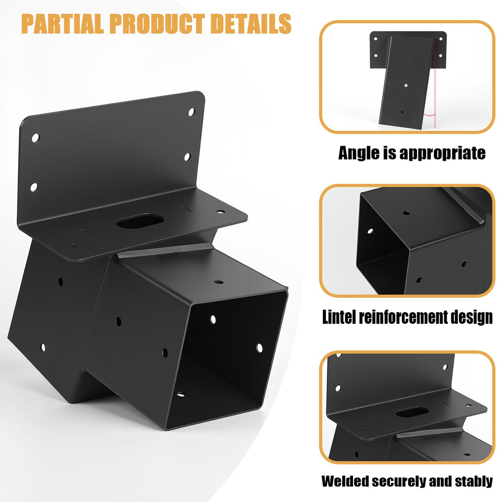 TAYORY black-coated brackets resist rust in outdoor deer stands and tree platforms.