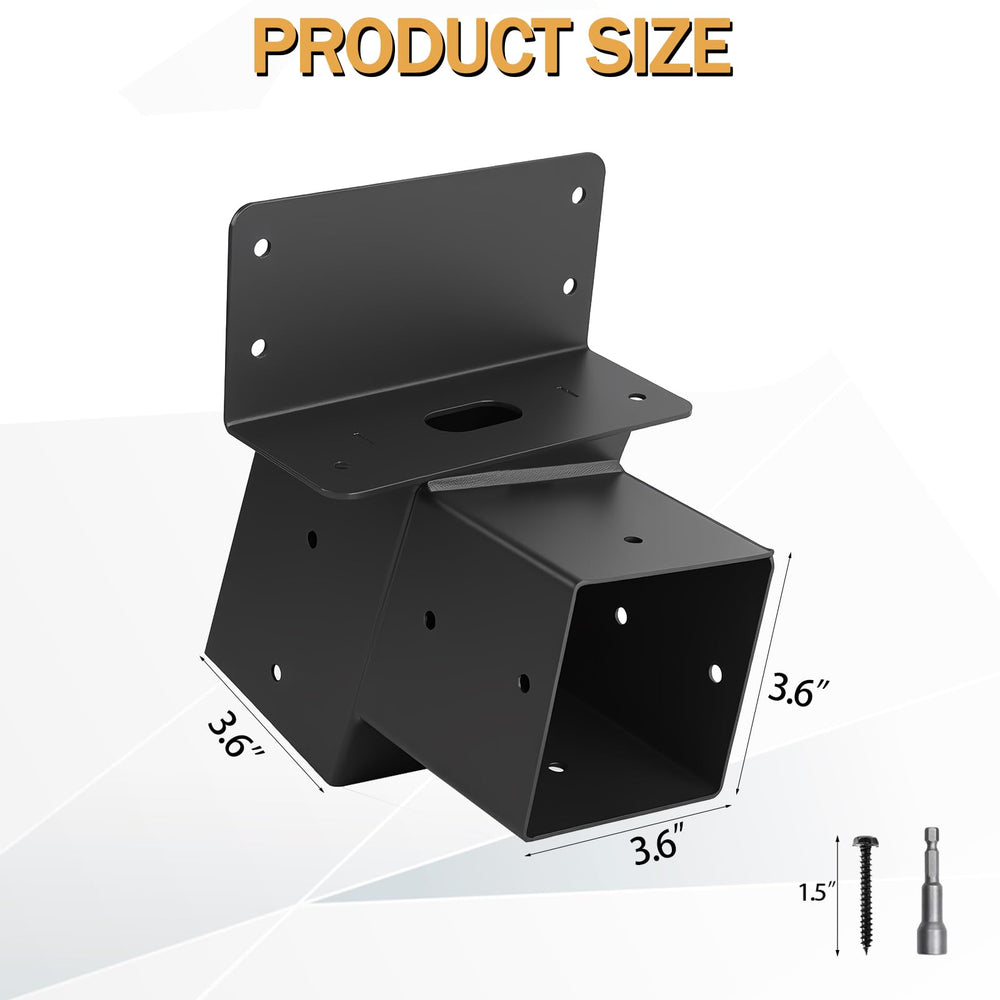TAYORY Deer Stand Brackets carbon steel construction with black powder coating resists rust.