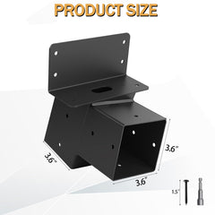 TAYORY Deer Stand Brackets carbon steel construction with black powder coating resists rust.