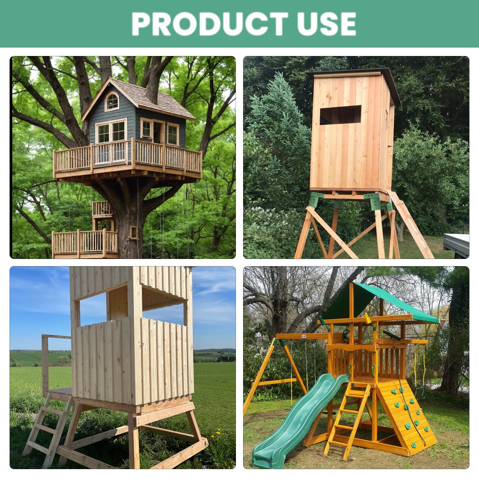 TAYORY deer stand brackets include screws and wrench for complete setup.