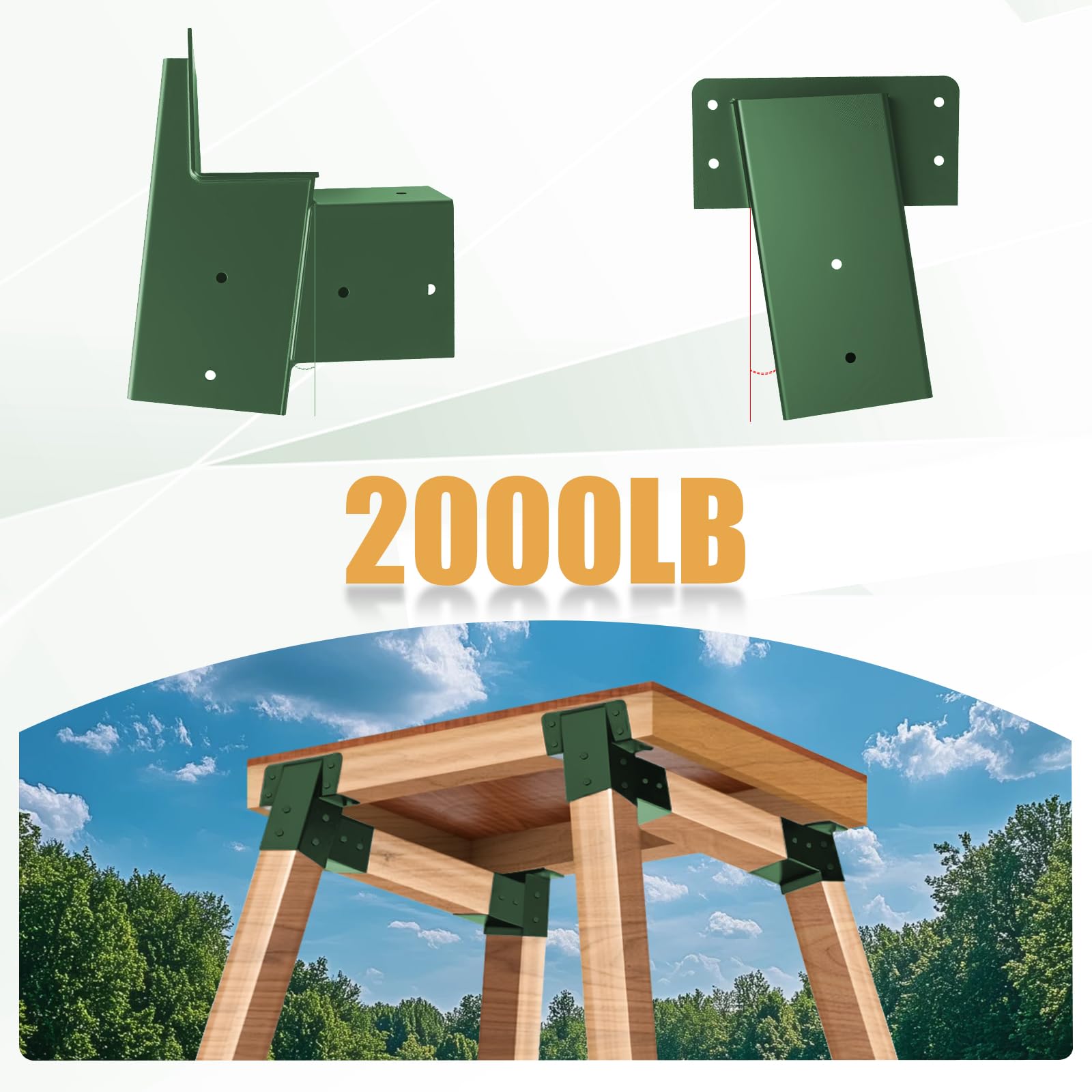 TAYORY deer stand brackets with included screws and socket wrench for simple installation.