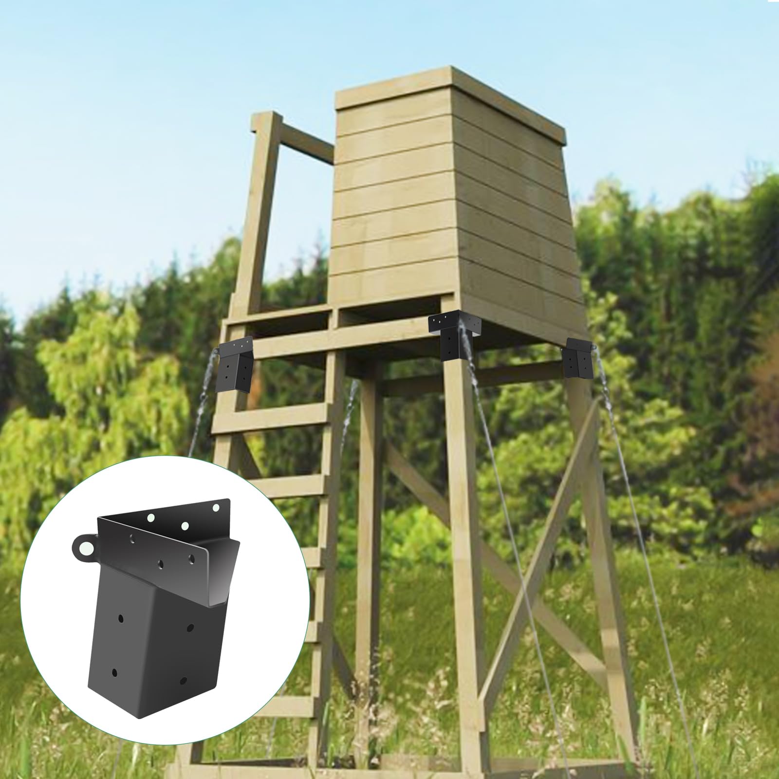 TAYORY outdoor-platform brackets showcase robust construction for stable hunting setups.