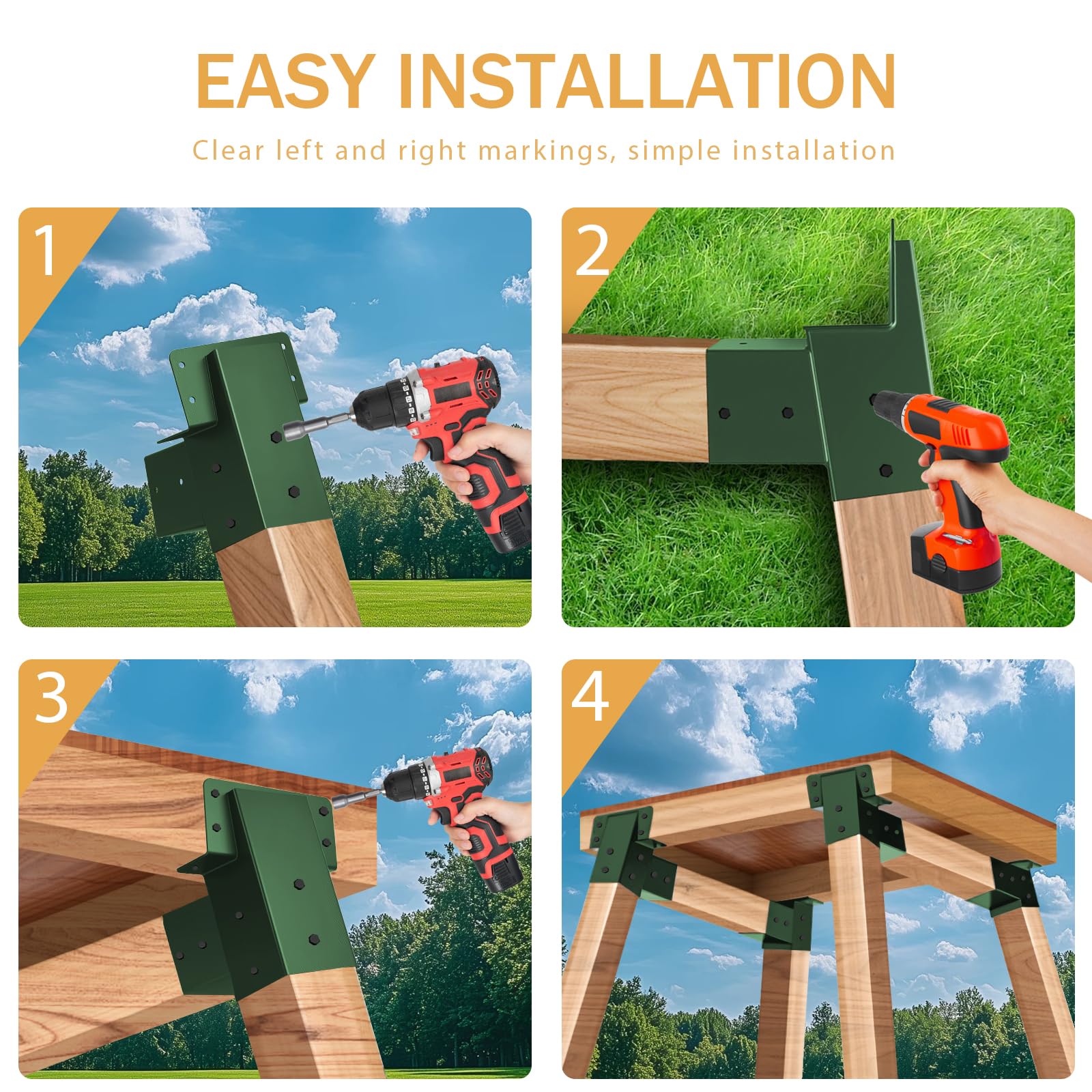 TAYORY kit includes screws and wrench for complete setup and quick assembly.